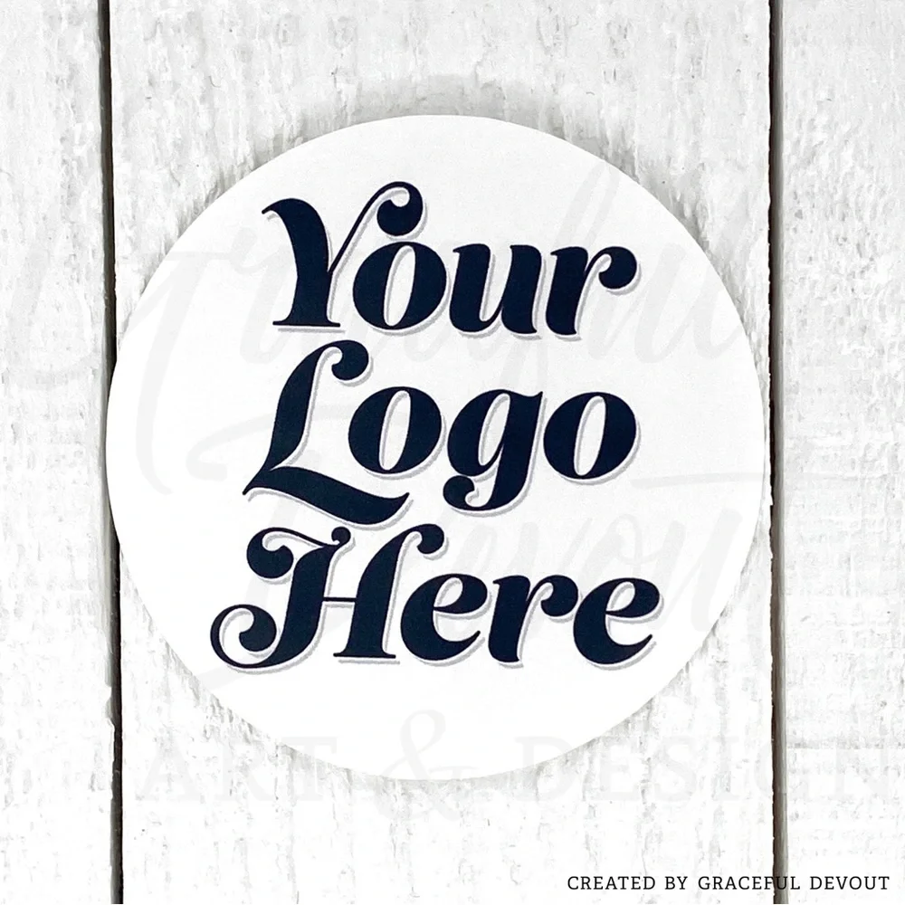 Your Logo Here - Custom  - 2" (inches) Round, (96ct.) Stickers - Picture 4 of 4